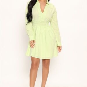 Lime Green Women's Dress